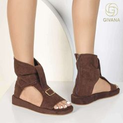 Sandały damskie 1026-4572-NN624 (12par∕36-41) brązowy
