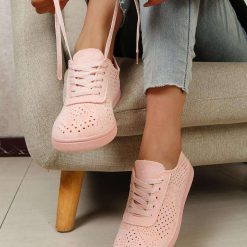 Buty Sportowe damskie 1026-4587-NB805 (12par∕36-41) różowy