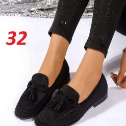 Mokasyny damskie 1026-4604-DM(CM)11 (12par∕36-41) czarny