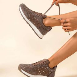Buty Sportowe damskie 1026-4662-BL662 (12par∕36-41) brązowy