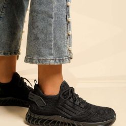 Buty Sportowe damskie 1026-4843-LA348 (12par∕36-41) czarny