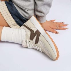 Buty Sportowe damskie 1026-4894-LA342 (12par∕36-41) beżowy
