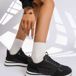 Buty Sportowe damskie 1026-4904-LA350 (12par∕36-41) czarny