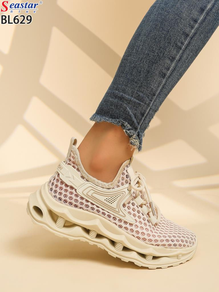Buty Sportowe damskie 1026-4928-BL629 (12par∕36-41) beżowy