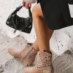 Botki damskie 1026-4940-NS559 (12par∕36-41) khaki
