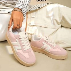 Buty Sportowe damskie 1026-4951-BL631 (12par∕36-41) jasnoróżowy