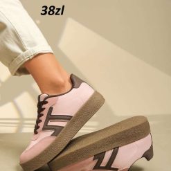 Buty Sportowe damskie 1026-4955-BL631 (12par∕36-41) ciemnoróżowy