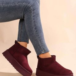 Botki Zimowe EMU damskie 1026-4969-VL241 (12par∕36-41) bordowy