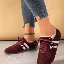 Buty Sportowe damskie 1026-5054-JH553 (12par∕36-41) bordowy