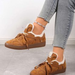 Trampki damskie 1026-5127-BL617 (12par∕36-41) kamelowy