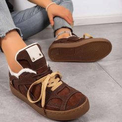 Trampki damskie 1026-5128-BL617 (12par∕36-41) brązowy