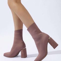 Botki na Obcasie damskie 1026-5130-NS566 (12par∕36-41) khaki