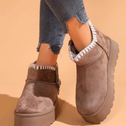 Botki Zimowe EMU damskie 1026-5133-VL255 (12par∕36-41) khaki