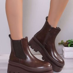 Botki damskie 1026-5140-NC1328 (12par∕36-41) kawowy