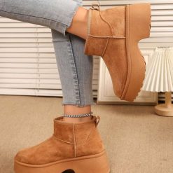 Botki Zimowe EMU damskie 1026-5144-BL618 (12par∕36-41) kamelowy