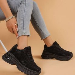 Buty Sportowe damskie 1026-5152-BL619 (12par∕36-41) czarny