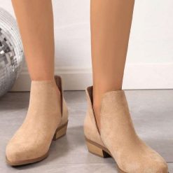 Botki na Obcasie damskie 1026-5157-NS560 (12par∕36-41) khaki