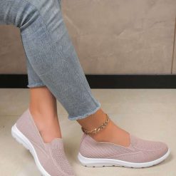 Buty Sportowe Wsuwane damskie 1026-5206-NB655 (12par∕36-41) różowy