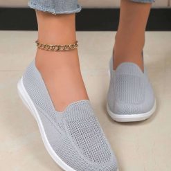 Buty Sportowe Wsuwane damskie 1026-5207-NB655 (12par∕36-41) szary