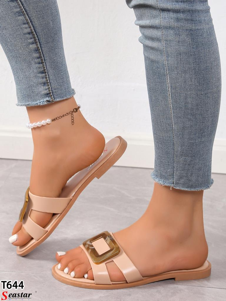 Klapki damskie 1026-5279-T644 (12par∕36-41) khaki