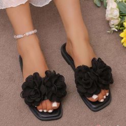 Klapki damskie 1026-5368-BG223 (12par∕36-41) czarny