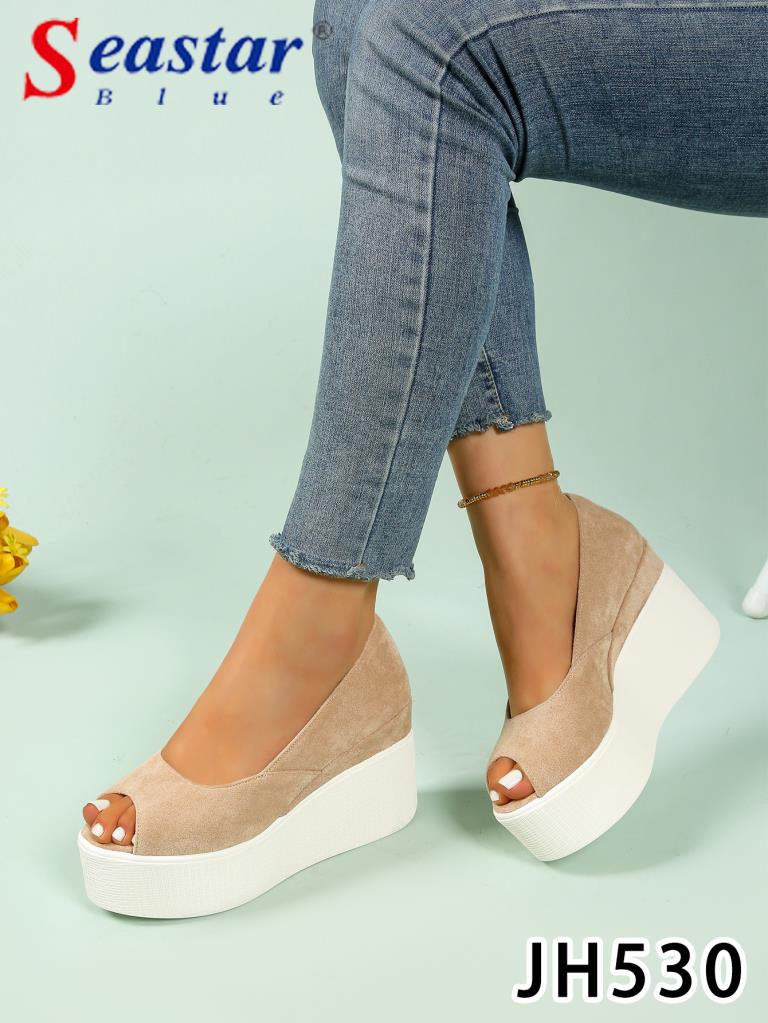 Półbuty Na Koturnie damskie 1026-5416-JH530 (12par∕36-41) khaki