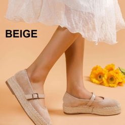 Espadryle damskie 1026-5420-JH396 (12par∕36-41) beżowy