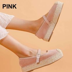 Espadryle damskie 1026-5421-JH396 (12par∕36-41) różowy