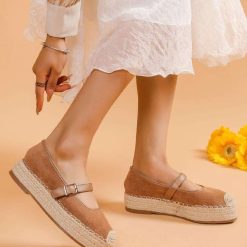 Espadryle damskie 1026-5423-JH396 (12par∕36-41) khaki