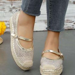 Espadryle damskie 1026-5426-JH395 (12par∕36-41) złoty