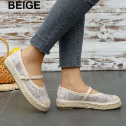 Espadryle damskie 1026-5427-JH395 (12par∕36-41) beżowy