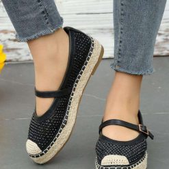 Espadryle damskie 1026-5429-JH395 (12par∕36-41) czarny