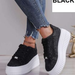 Buty Sportowe damskie 1026-5512-LA321 (12par∕36-41) czarny