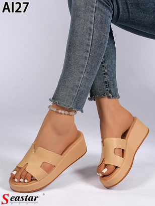 Klapki damskie 1026-5541-AI27 (12par∕36-41) khaki