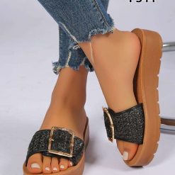 Klapki damskie 1026-5602-PS44 (12par∕36-41) czarny
