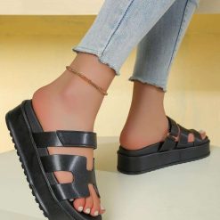 Klapki damskie 1026-5606-PS45 (12par∕36-41) czarny
