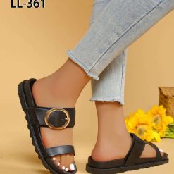 Klapki damskie 1026-5616-LL361 (12par∕36-41) czarny