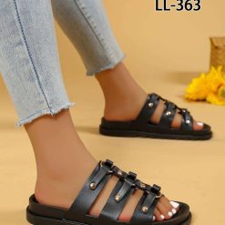 Klapki damskie 1026-5622-LL363 (12par∕36-41) czarny
