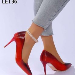 Szpilki damskie 1026-5663-LE136 (12par∕36-41) czerwony