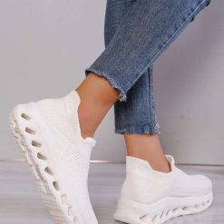 Buty Sportowe Wsuwane damskie 1026-5734-BL602 (12par∕36-41) beżowy