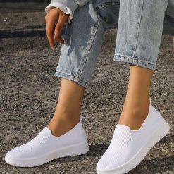 Buty Sportowe Wsuwane damskie 1026-5756-NB728 (12par∕36-41) biały