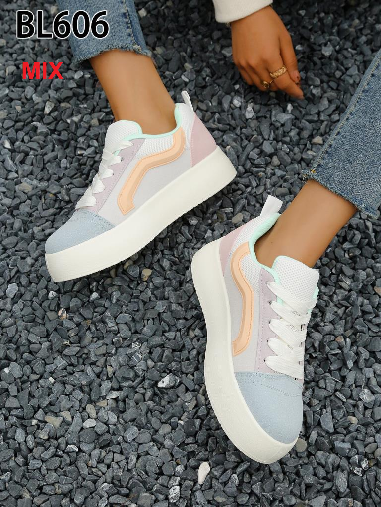 Buty Sportowe Wsuwane damskie Mix kolor 1026-5760-BL606 (12par∕36-41)