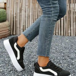 Buty Sportowe Wsuwane damskie 1026-5761-BL606 (12par∕36-41) czarny