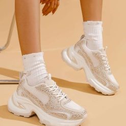 Buty Sportowe damskie 1026-5762-BL592 (12par∕36-41) beżowy