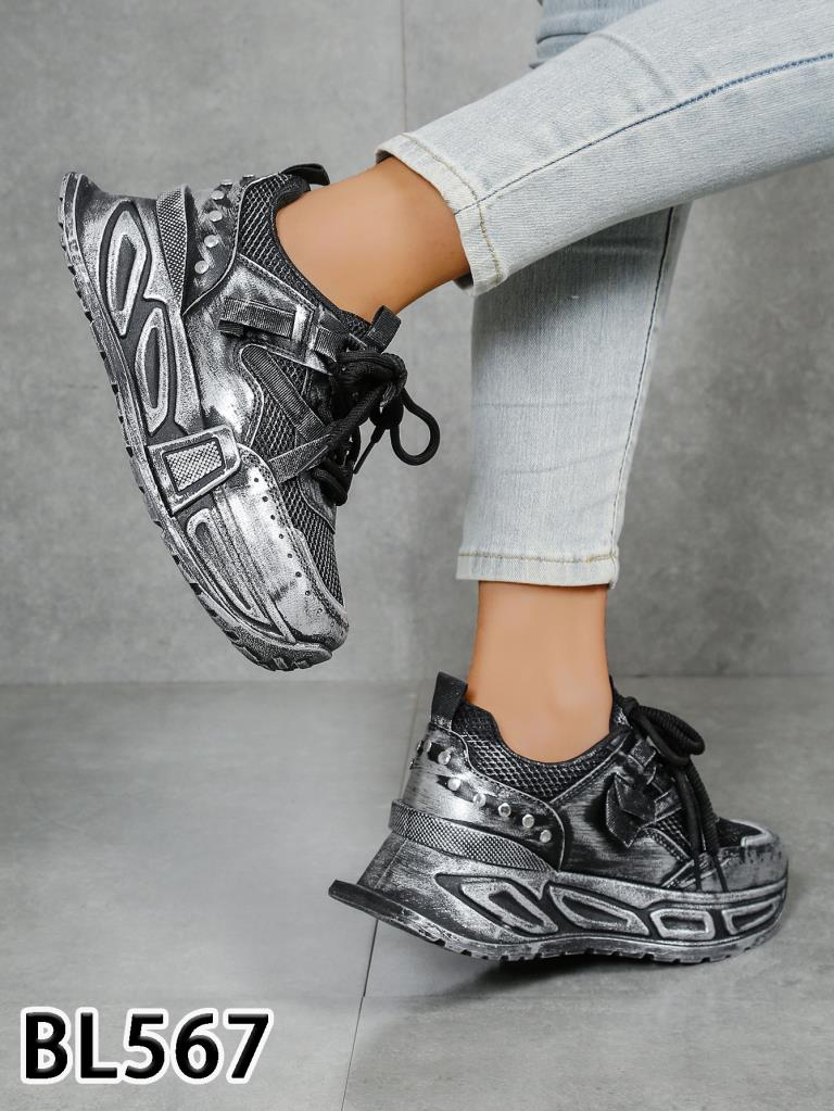 Buty Sportowe damskie 1026-5766-BL567 (12par∕36-41) czarny