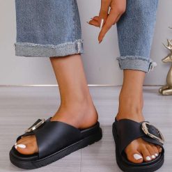 Klapki damskie 1026-5782-LL373 (12par∕37-42) czarny