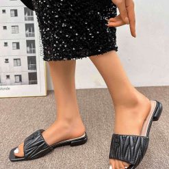 Klapki damskie 1026-5823-LL351 (12par∕36-41) czarny