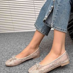 Baleriny damskie 1026-5899-ZA61 (12par∕36-41) khaki