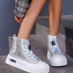 Buty Sportowe damskie 1026-5921-LA310 (12par∕36-41) srebrny