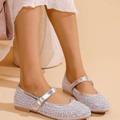 Espadryle damskie 1026-5952-JH387 (12par∕36-41) srebrny